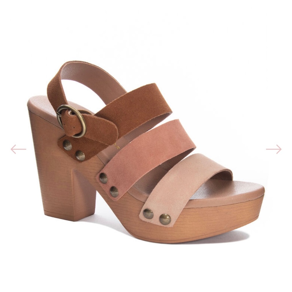 Neutral Platform Sandal Heels - SIZE 8.5 NEVER WORN